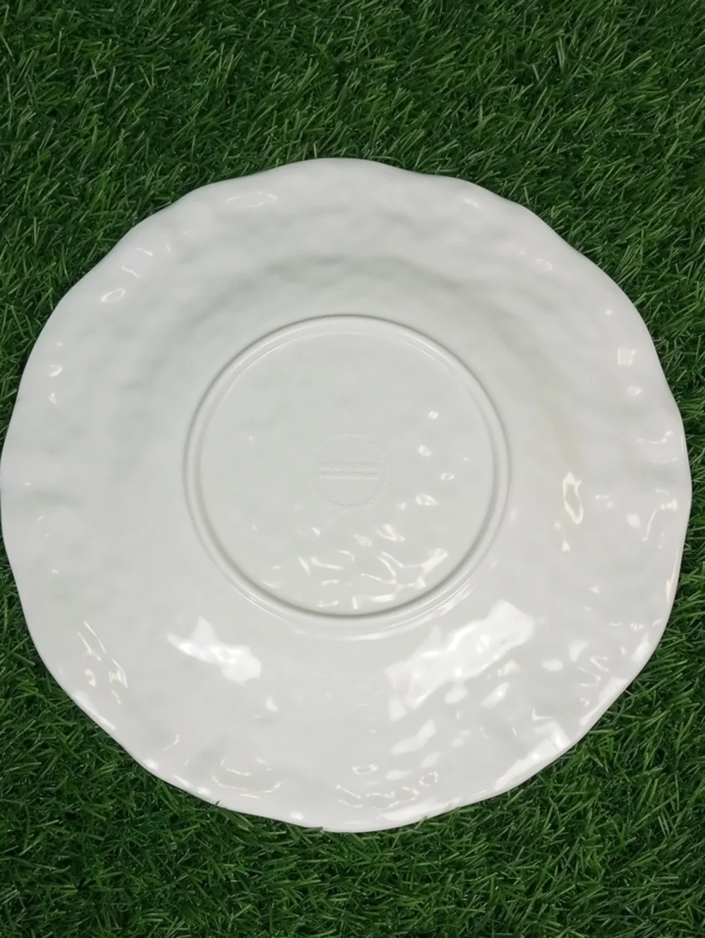 ⛱️ Cherry Accent Salad Plates - Red Trim (Set of 4)